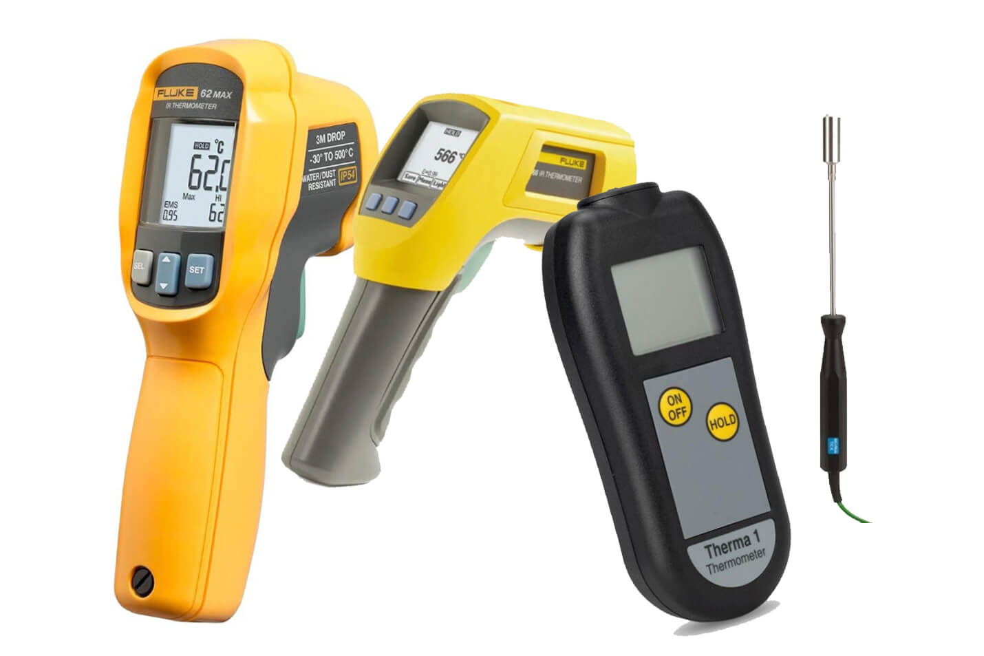 Environmental & temperature instruments. Infrared thermometers and ETI temperature probes for industrial and food use